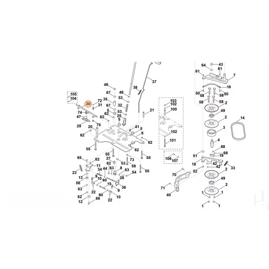 STIHL  Cięgno sztywne 6170 700 6100